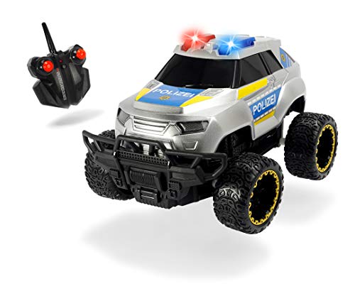 Dickie Toys 201119127 RC Police Offroader, RTR, Polizeiauto, RC Auto, ferngesteuertes Fahrzeug, mit Funkfernsteuerung, bis 8 km/h, für Kinder ab 6 Jahren, 20 cm