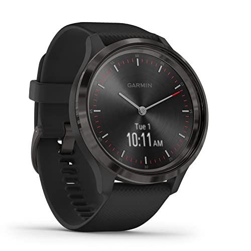 Garmin vívomove 3 – stilvolle Hybrid-Smartwatch mit analogen Zeigern & OLED-Display, Sport-Apps und Fitness-/Gesundheitsdaten, wasserdicht, 5 Tage Akkulaufzeit, Fitness Tracker, connected-GPS