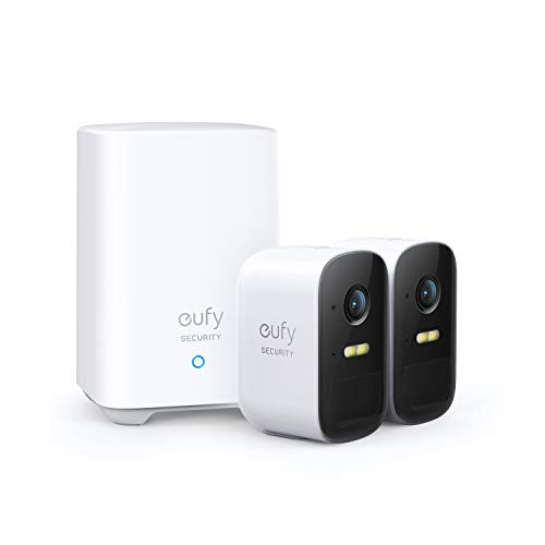 eufy Security eufyCam 2C, überwachungskamera aussen, 180 Tage Akku, HD 1080p, IP67 wetterfest, Nachtsicht, Kompatibel mit HomeKit und Solar Panel, überwachungskamera aussen set 2+1, Lokale Speicherung