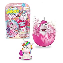 CRAZE Spaßbad Einhorn INKEE Magische Duft Badekugel mit Überraschung Unicorn Einhornfigur 18378, bunt