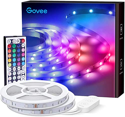 Govee LED Strip 20m, RGB LED Streifen, Farbwechsel LED Band mit IR Fernbedienung, für die Beleuchtung von Haus, Party, Küche , 2 Rollen von 10m