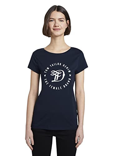 TOM TAILOR Denim Damen T-Shirt mit Print  / Größe: XXS - XXL