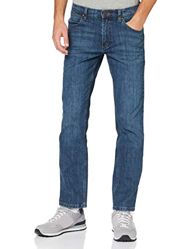 Wrangler Herren Straight Authentic Blue Jeans / Größe: 35W / 32L