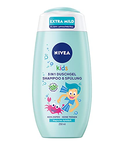 2 x 250ml NIVEA KIDS 3in1 Duschgel, Shampoo & Spülung