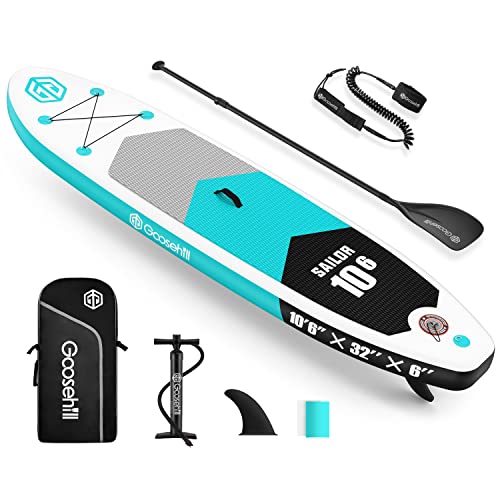 Goosehill Aufblasbares Stand Up Paddling Board, Premium SUP Board Set, Größe 10'6'' x 32