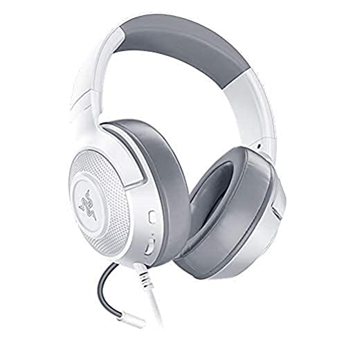 Razer Kraken X Mercury - Gaming Headset (Ultra leichte Gaming Headphones für PC, Mac, Xbox One, PS4 und Switch, Kopfband-Polsterung, 7.1 Surround Sound) weiß