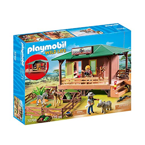 PLAYMOBIL Wild Life 70766 Rangerstation mit Tieraufzucht, Ab 4 Jahren