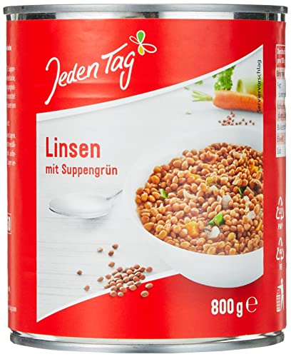 Jeden Tag Linsen mit Suppengrün, 800 g (1er Pack)