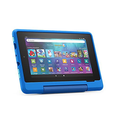 Fire 7 Kids Pro-Tablet | Ab 6 | 17,8 cm großer Bildschirm (7 Zoll), 16 GB, kindgerechte Hülle in Himmelblau (Generation 2019)
