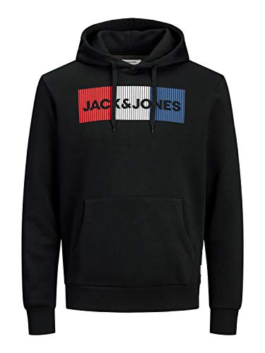JACK & JONES Herren Corp Logo Sweat Hood Classic Kapuzen Sweatshirt Basic Sweater / Größe: XS - XXL
