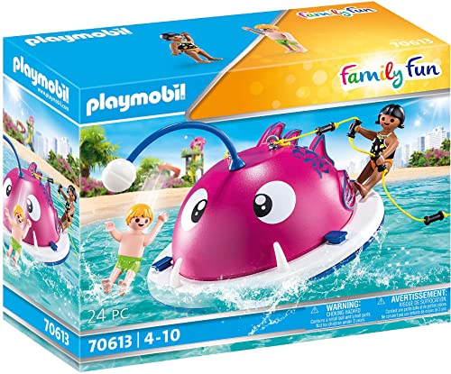 PLAYMOBIL Family Fun 70613 Kletter-Schwimminsel, Schwimmfähig, Ab 4 Jahren