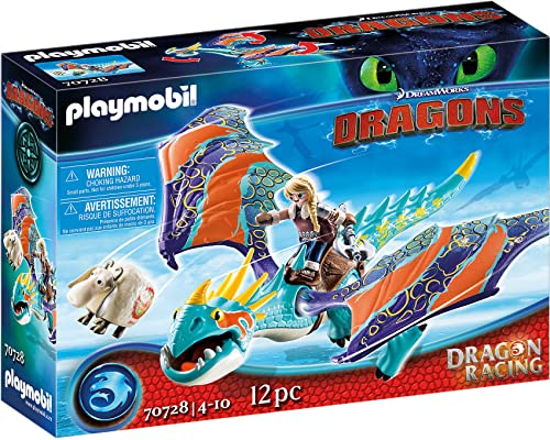 PLAYMOBIL DreamWorks Dragons 70728 Dragon Racing: Astrid und Sturmpfeil, Ab 4 Jahren