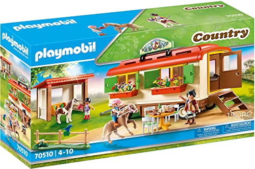 PLAYMOBIL Country 70510 Ponycamp-Übernachtungswagen, Ab 4 Jahren