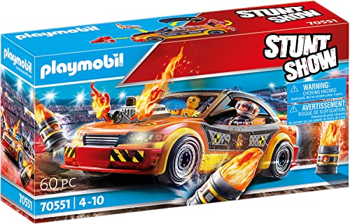 PLAYMOBIL Stuntshow 70551 Crashcar, Für Kinder von 4 - 10 Jahren