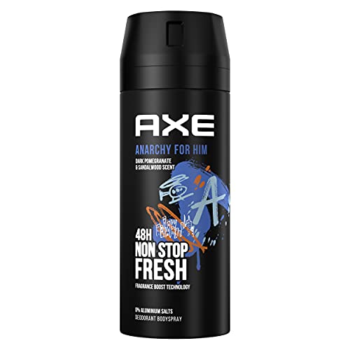 2 x 150ml Axe Bodyspray Anarchy for Him Deo ohne Aluminium