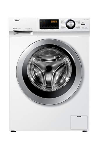 Haier HW90-BP14636N Waschmaschine / 9 kg / A - beste Effizienz / Inverter-Motor / Dampf-Funktion / Vollwasserschutz / ABT / Eco 40-60 Programm [Energieklasse A]