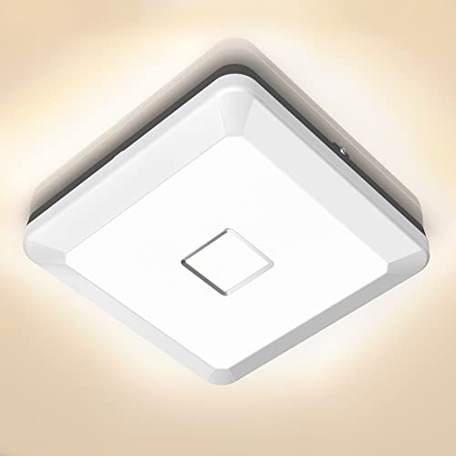 iMaihom 24W LED Deckenleuchten, 2100LM 2700K Warmweiße quadratische Unterputz-Deckenleuchten, IP54 wasserdichte CRI 90+ LED-Deckenleuchte, Deckenleuchte für Schlafzimmer, Wohnzimmer, Arbeitszimmer