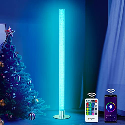 Oraymin LED Stehlampe Farbwechsel 11W Smart LED Stehleuchte Wohnzimmer mit RGB Farbwechsel und 3000K Warmem Licht, LED Standleuchte von App-Steuerung, Kompatibel mit Google Home und Alexa, H105cm