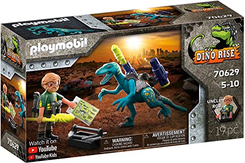 PLAYMOBIL Dino Rise 70629 Uncle Rob: Aufrüstung zum Kampf, Ab 5 Jahren