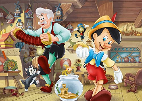 Ravensburger Puzzle 16736 Pinocchio Erwachsenenpuzzle, 27 x 20 inches (70 x 50 cm) When Complete