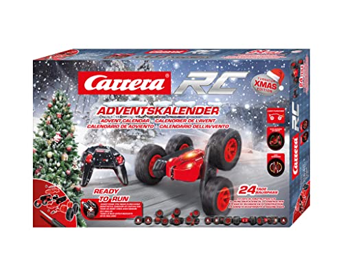 Carrera RC Turnator Xmas Calender | Adventskalender für Kinder ab 12 Jahren | Adventkalender für Bastler | ferngesteuertes Auto selbst Bauen | sofort einsatzbereit, 370240009