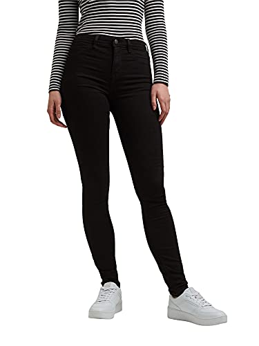 edc by ESPRIT Damen Skinny Jeans Superstretch, Black Rinse,  / Größe: 25W - 30W