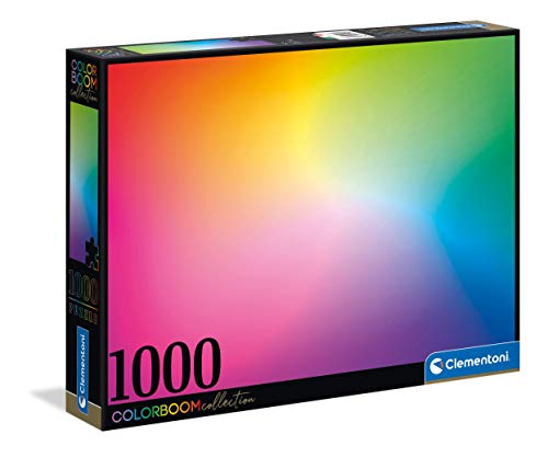 Clementoni 39596 Pure – Puzzle 1000 Teile, Colorboom Collection, Geschicklichkeitsspiel für die ganze Familie, Erwachsenenpuzzle ab 14 Jahren