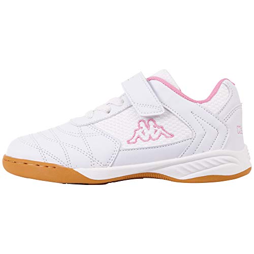 Kappa Mädchen Kickoff Low-Top / Größe: 26 - 34 /  Farbe: 1021 White Rosé, Gelb, Orange