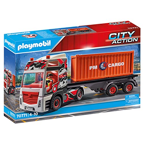 PLAYMOBIL City Action 70771 LKW mit Anhänger, RC-fähig, Ab 4 Jahren