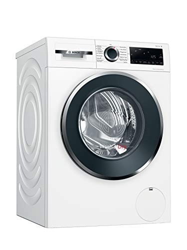 Bosch WNG24440 Serie 6 Waschtrockner, 9 kg Waschen und 6 kg Trocknen, 1400 UpM,AutoDry optimale Trocknung, Fleckenautomatik entfernt 4 Fleckenarten, EcoSilence Drive leiser und effizienter Motor, Weiß [Energieklasse E]