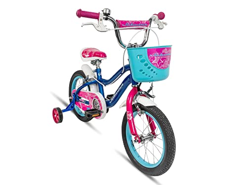 Schwinn Elm Kinderfahrrad, 14 Zoll-Reifen, inklusive Stützräder, empfohlene Fahrerhöhe, 71-151 cm, Mehrfarbig