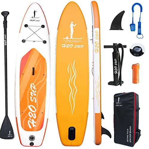 H2OSUP Stand Up Paddling Board -15 cm Dick Aufblasbares SUP Board,Haltbares Paddle Board Zubehör