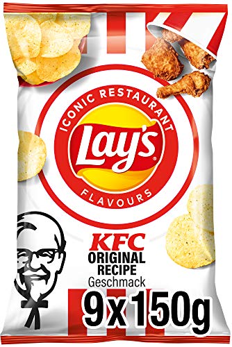 9 x 150g Lay's KFC Kentucky Fried Chicken - Knusprig gewürzte Kartoffelchips