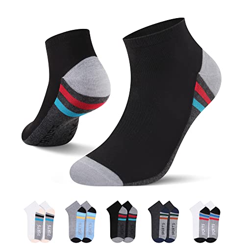 L&K 10/12 Paar Damen/Herren Sneaker-Socken mehrfarbig schwarz und weiß zur Auswahl 40-46