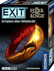 Kosmos 682248 EXIT - Das Spiel - Schatten über Mittelerde, Level: Einsteiger, Escape Room Spiel, für 1 bis 4 Spieler ab 10 Jahre, einmaliges Event-Spiel, spannendes Gesellschaftsspiel