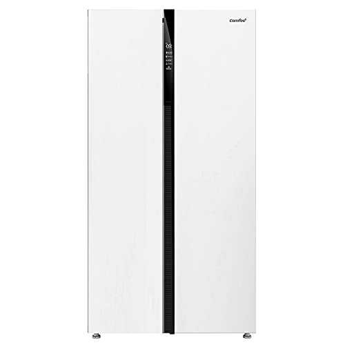 Comfee RCS700WH1 Side-by-Side Kühl-/Gefrierkombination/176,5 cm Höhe /89,7 cm Breit/401 kWh/Jahr/335 L Kühlteil/197 L Gefrierteil/No Frost/Super Mode/Digital Control/Weiß [Energieklasse F]