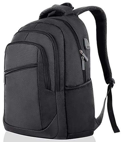 RJEU Laptop Rucksack, Rucksack Herren mit USB-Ladeanschluss Schulrucksack Jungen Teenager mit 15,6 Zoll Laptopfach für Arbeit Schule Reise,35 -45L