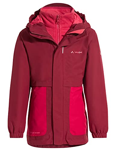 VAUDE Kinder Campfire Doppeljacke / Größe: 92 - 116, 122 - 14, 158 - 164Kinder Doppeljacke für Alltag, Freizeit und Wintersport: wasserdicht, winddicht und atmungsaktiv