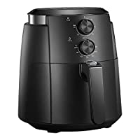 Midea MF-TN35B 3.5 XL Heißluftfritteuse,Öl- und Fettfrei Air Fryer,Multifunktionsgerät mit 8 Programmen,Zeit&Temperaturregelung,antihaftbeschichteter Korb mit Edelstahloberfläche,1500W