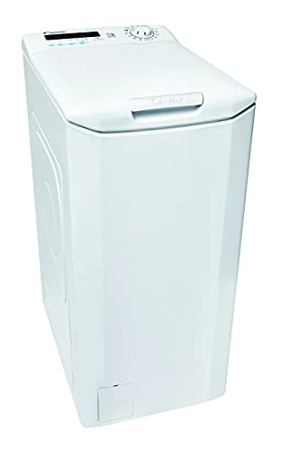Candy Smart CSTG 482DVE/1-S Waschmaschine Toplader / 8 kg/Smarte Bedienung mit NFC-Technologie/Mix Power System/Symbolblende Weiß [Energieklasse F]