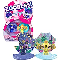 Zoobles Animals Starlight Llama und Sunshine Elephant 2-Pack - 2 Sammelfiguren mit Verwandlungsmechanismus