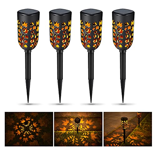 4er Pack Solarleuchte für Außen,Natseekgo 4 Stück LED Solar Laterne für Draußen mit IP65 Wasserdicht,Decorative Solarlampe für Außen Garten Terrasse Hof,Solarlampen Aussen Hängend [Energieklasse A++]