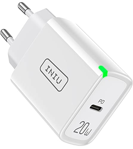 INIU USB C Ladegerät, 20W PD 3.0 Schnellladegerät USB C Netzteil, USB-C Power Adapter Ladestecker für iPhone 13 12 11 Pro Max Samsung S21 Note 20 Huawei Xiaomi Google OnePlus iPad Pro Tablet usw.