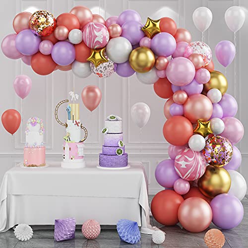 Luftballons Girlande, 92 Stück Grau Gold Aprikose Luftballongirlanden Party Dekoration Set mit Gold Silberner Ballons für Junge Mädchen Geburtstag ,Hochzeit Geburtstag Dekoration Party, Baby Shower