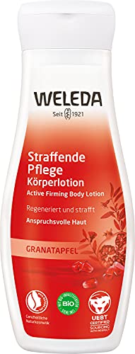 200ml  WELEDA Bio Bodylotion Granatapfel Straffende Pflege – Inspirierende Naturkosmetik Körperlotion regeneriert, festigt & tonisiert reife Haut. Körpercreme zur Pflege von anspruchsvoller Haut (1x 200ml)