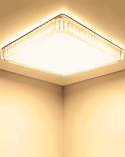 18W LED Deckenlampe, Jooayou Deckenleuchte IP44 Wasserdicht LED Lamp 1600LM 3000K Farbtemperatur Lampe Energie Sparen für Wohnzimmer Badezimmer Balkon Flur Küche Kinderzimmer Warmweiß