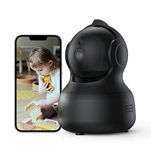 Überwachungskamera Innen Wlan Kamera Indoor - Hundekamera Haustier Kamera mit 1080P HD-Videoqualität,Nachtsicht,Bewegungserkennung, Cloud-Speicher, 2-Wege-Audio, IP Kamera Wifi for IOS 7.0 Android 5.0