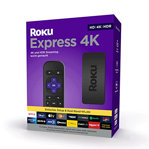 Roku Express 4K | HD/4K/HDR Streaming Media Player | Funktioniert nur in Deutschland