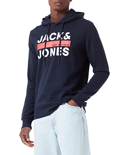 JACK & JONES Herren Jcodan Sweat Hood FST Kapuzenpullover, Größe M, L