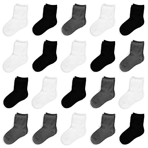 20 Paar TRAMLE Kinder Socken -  weiche Baumwoll socken für Kleinkinder Jungen Mädchen / Größe: 0 - 13 Jahre